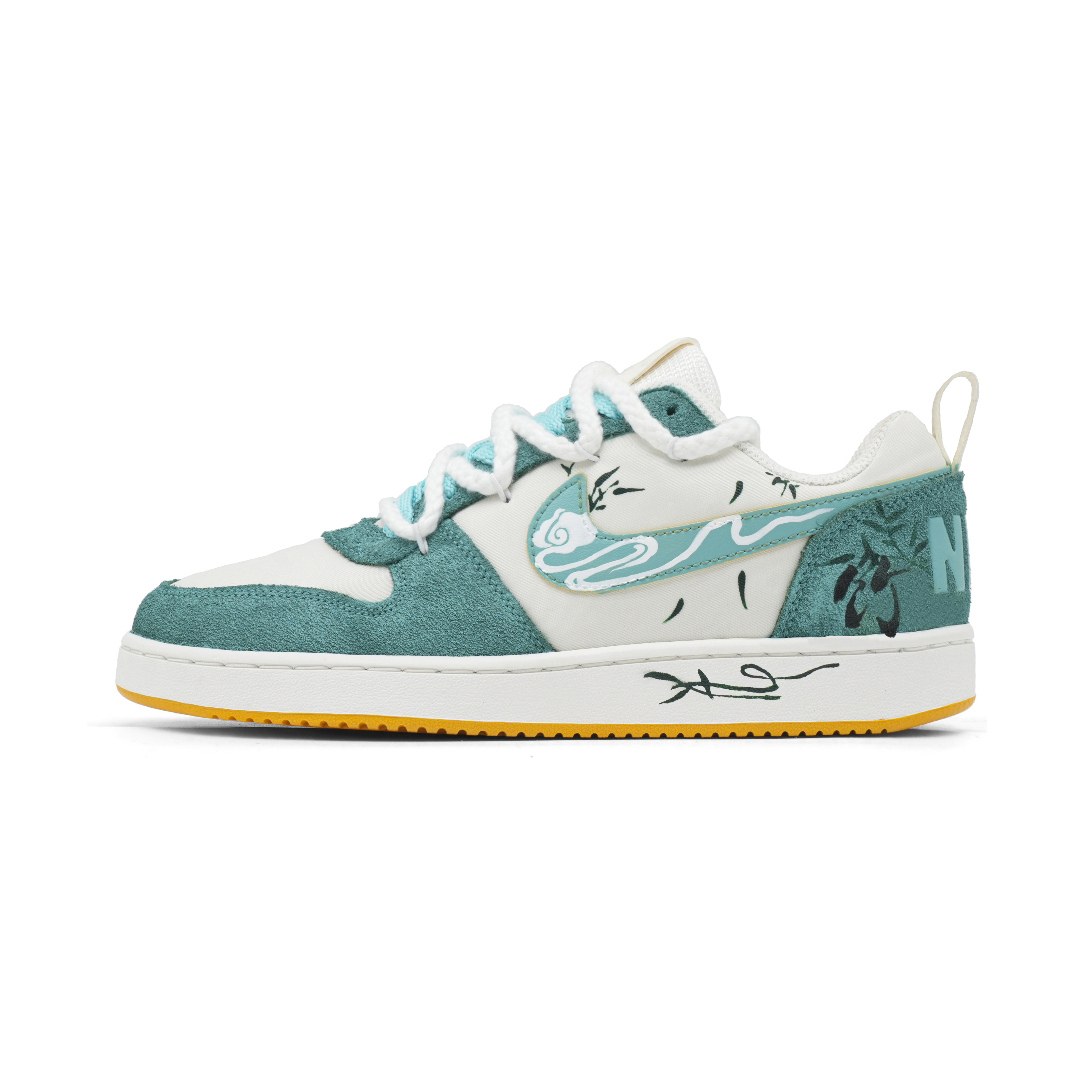 Nike Court Borough Abrasion Resistant Low top Skateboard Shoes Men's Blue