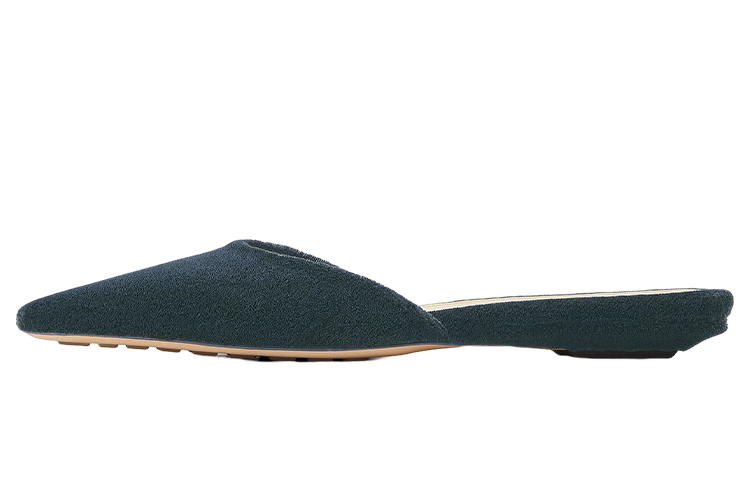 Bottega Veneta Closed Toe Slippers Women's Dark Green