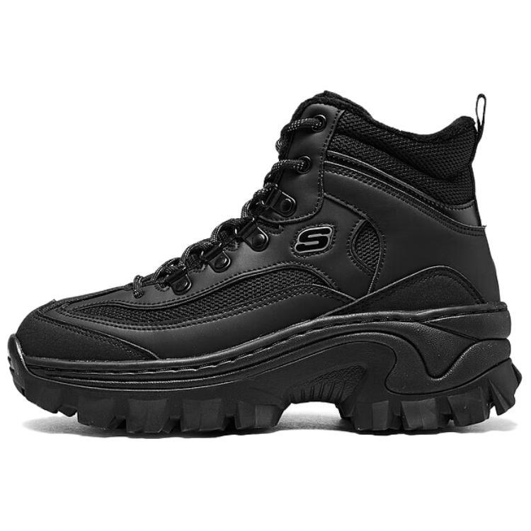 Skechers Slip-Resistant Breathable High-Top Casual Shoes Women's Black