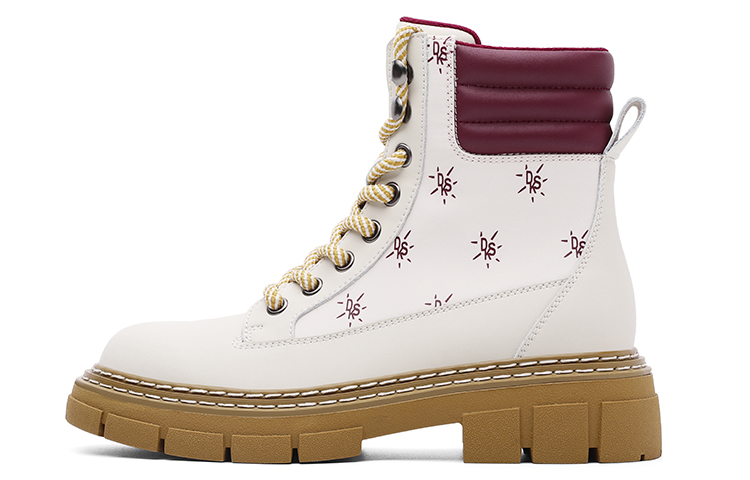 Dickies British Comfortable Versatile Martin Boot Women's Ecru