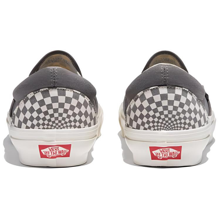 Vans Slip-on Anti-Slip Wear-Resistant Low-Top Canvas Shoes Unisex Gray