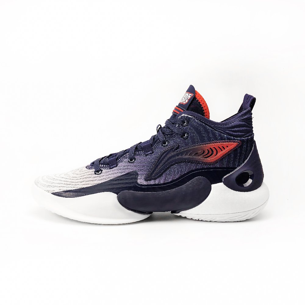 LiNing YuShuai 18 CBA Guangzhou Lions PE Non-slip Support Mid-Top Basketball Shoes Men's