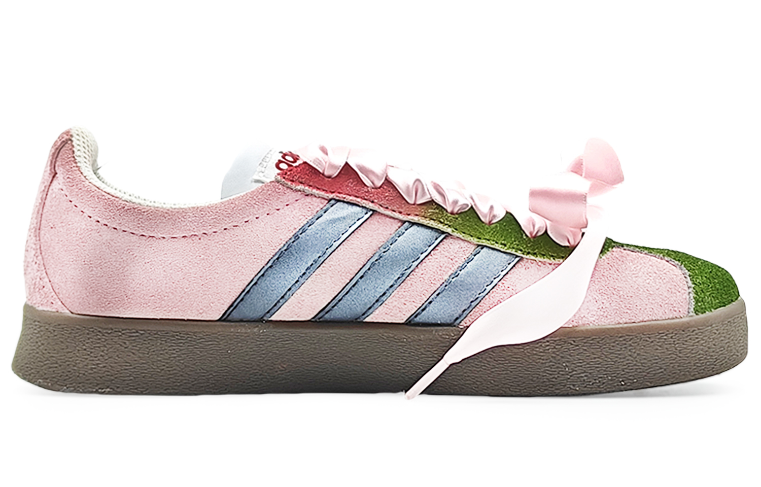 Adidas Neo VL Court Lifestyle Slip Resistant Cushioning Abrasion Resistant Low Top Skateboard Shoes Unisex Pink Green купить в интернет-магазине Yoocart с быстрой доставкой по России.