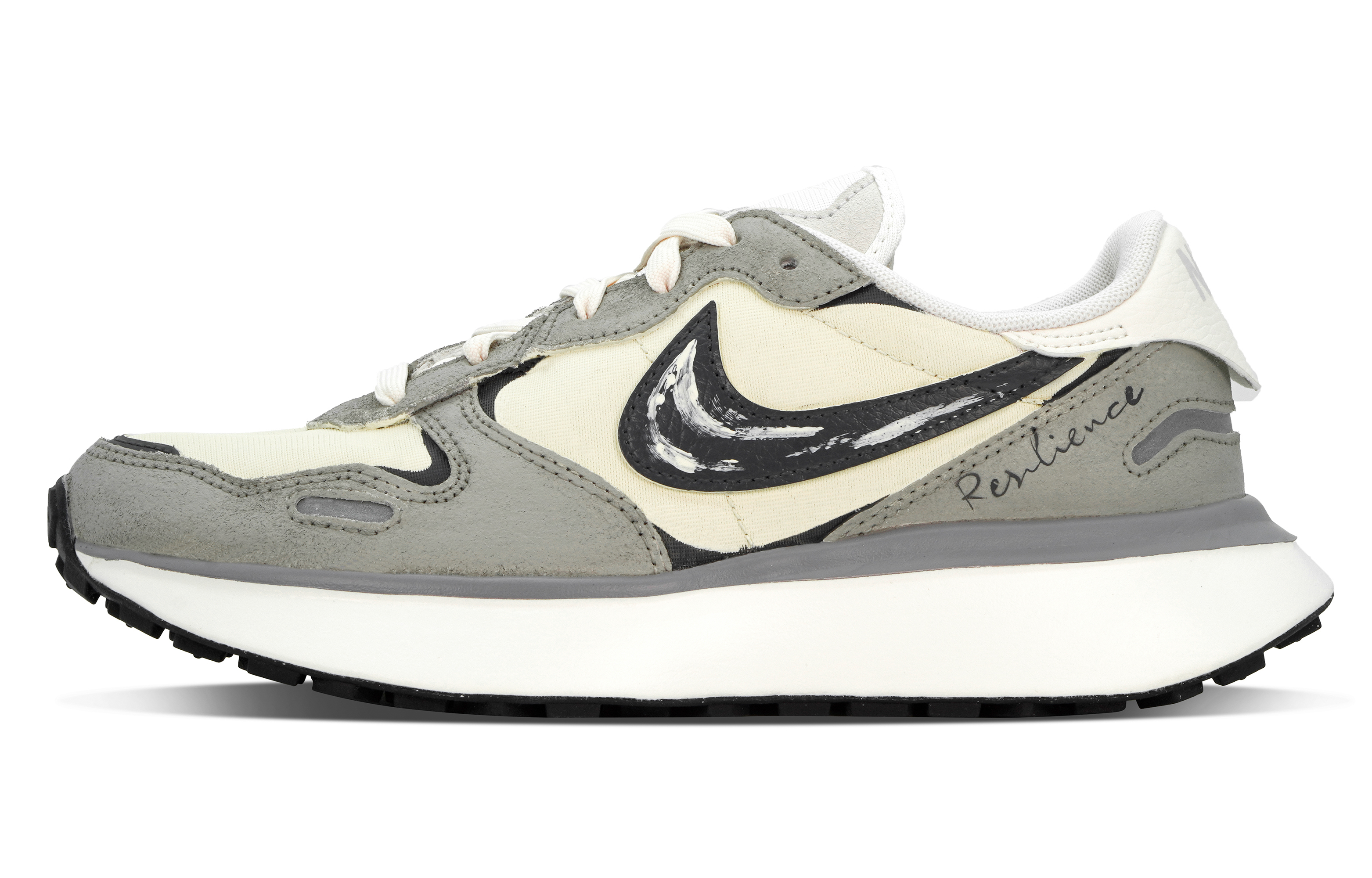 Nike Phoenix Waffle Casual Shoes Women's Low top Gray/Beige