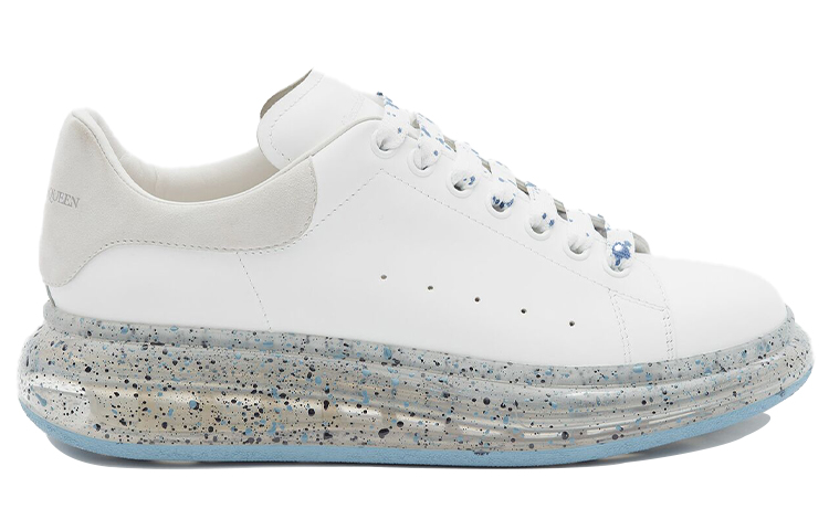 Alexander McQueen Oversized White Splatter Blue