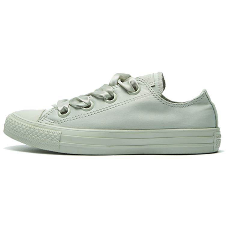 Converse Ctas Big Eyelets All Star Green Silk Bow Women's
