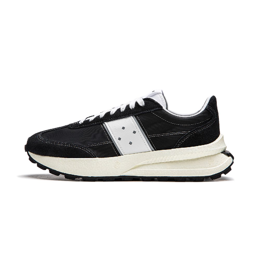 LiNing Cushioning Wear-Resistant Low-Top Casual Running Shoes Unisex Black