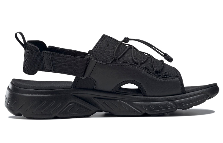 Reebok Hyperium Slides Athleisure Casual Sports Sandals Unisex Black
