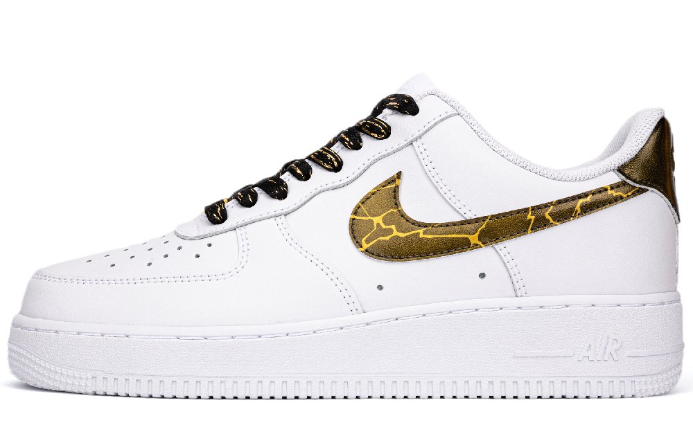 Nike Air Force 1 Low Top Skateboard Shoes Unisex, Black And White