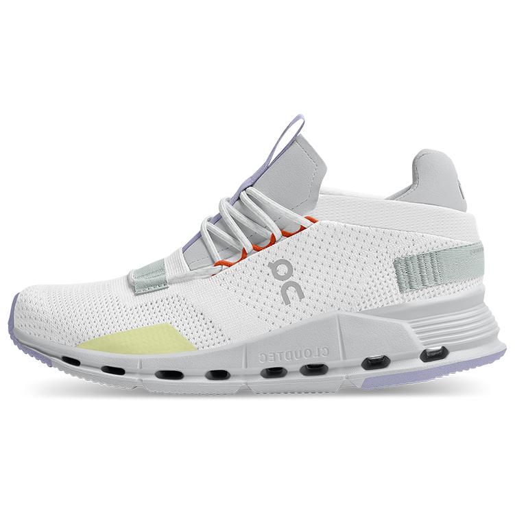 On Running Cloudnova White Glacier Grey Lavender Women's