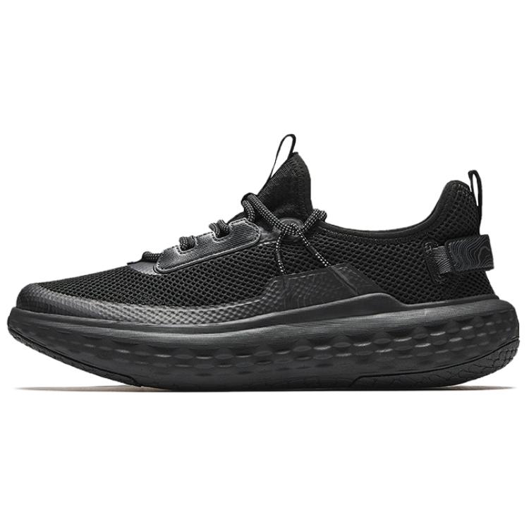 Anta Anti Slip Wear Resistant Low Top Casual Shoes Men's Black