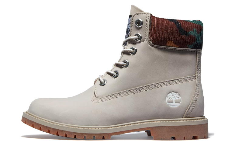 Timberland Heritage 6 Inch Waterproof Boots 'Beige Nubuck With Camo' Women's