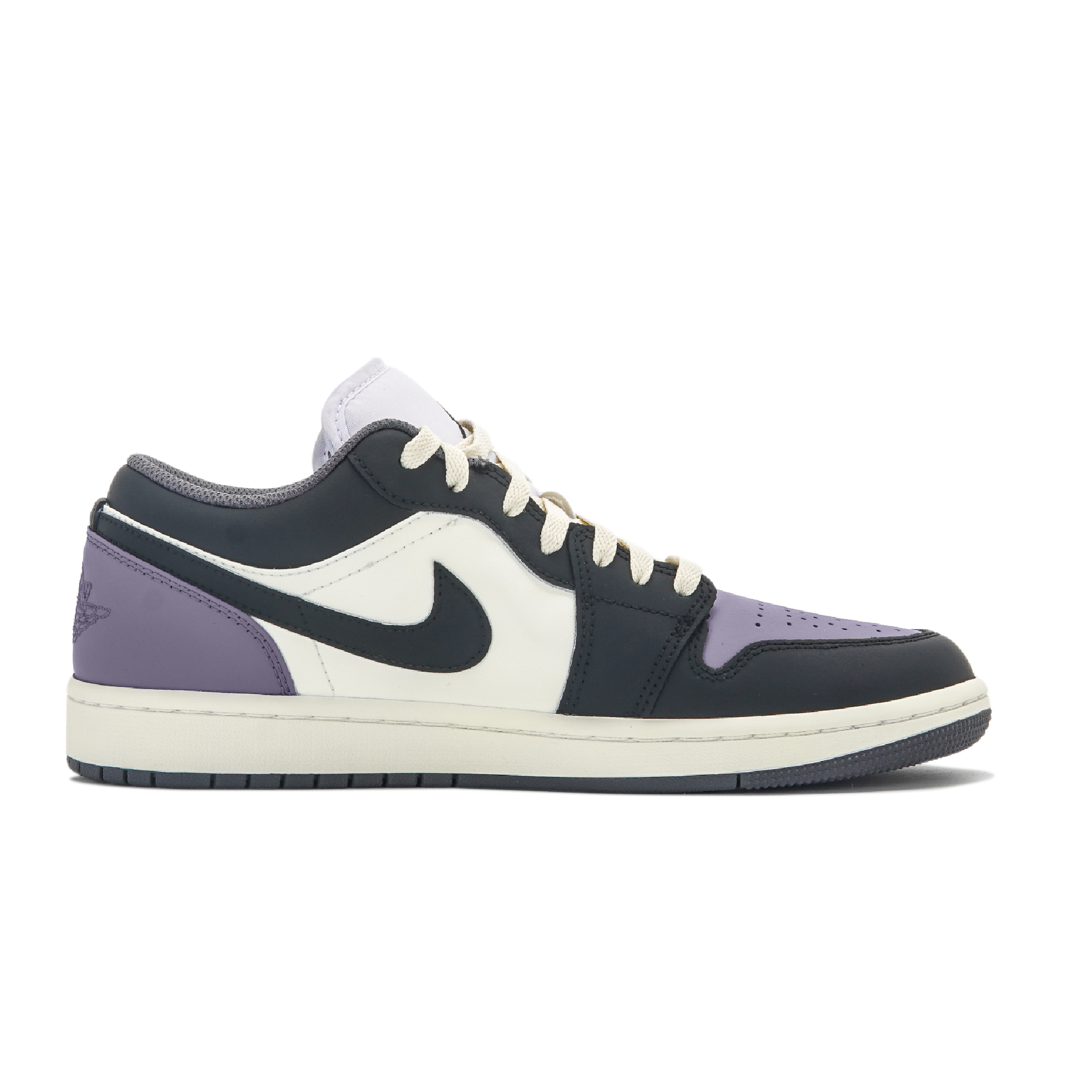 Jordan Air Jordan 1 Abrasion Resistant Low Top Vintage Basketball Shoes Unisex Black Purple купить в интернет-магазине Yoocart с быстрой доставкой по России.