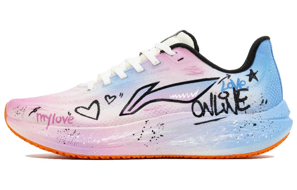 LiNing Red Hare 7 Abrasion Resistant Breathable Low Top Training Casual Running Shoes Men's Blue Pink