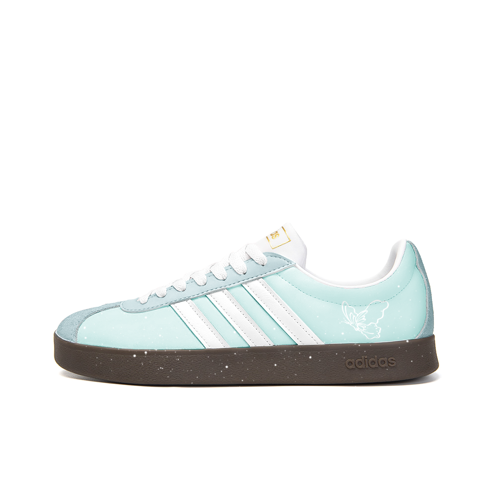 Adidas Neo VL Court 2.0 Vintage Clock Anti Slip Wear Resistant Low Top Skateboard Shoes Unisex Cyan