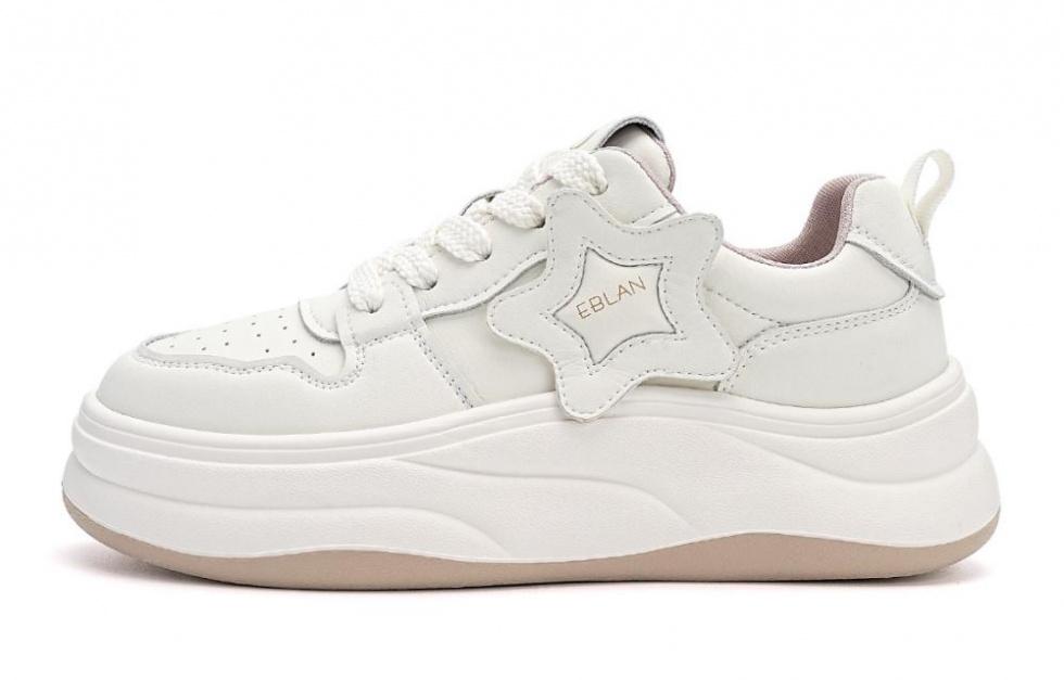 EBLAN Slip-Resistant Low-Top Casual Shoes Women's Beige