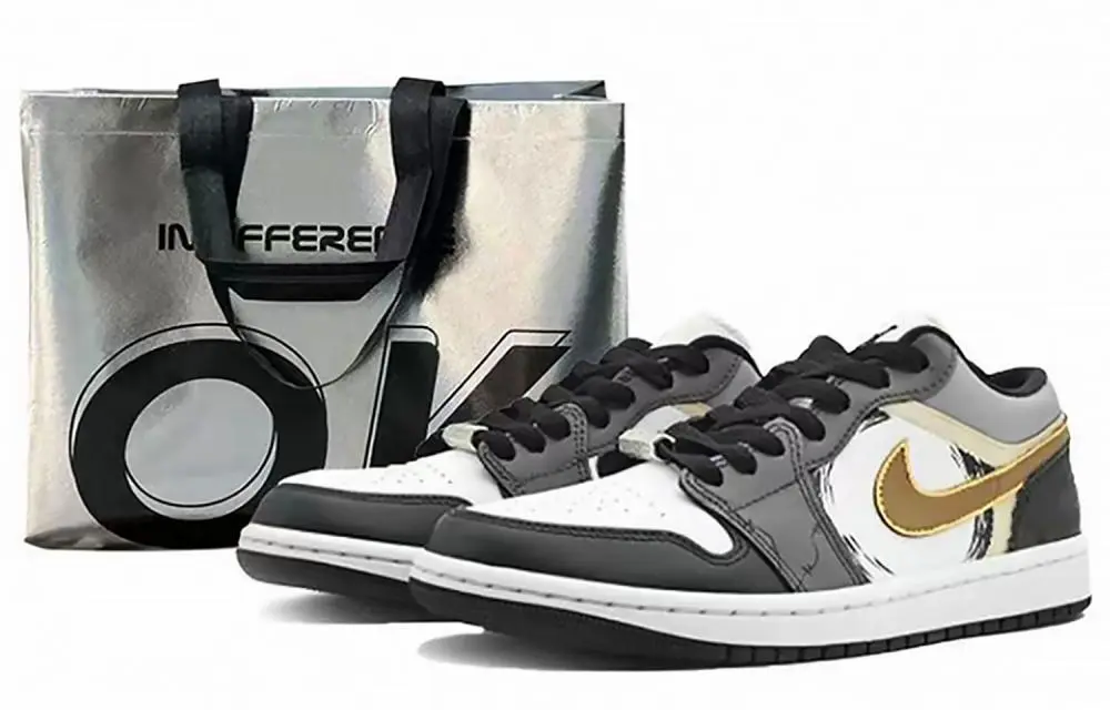 Jordan Air Jordan 1 Vintage Basketball Shoes Women's Low top Gray/White