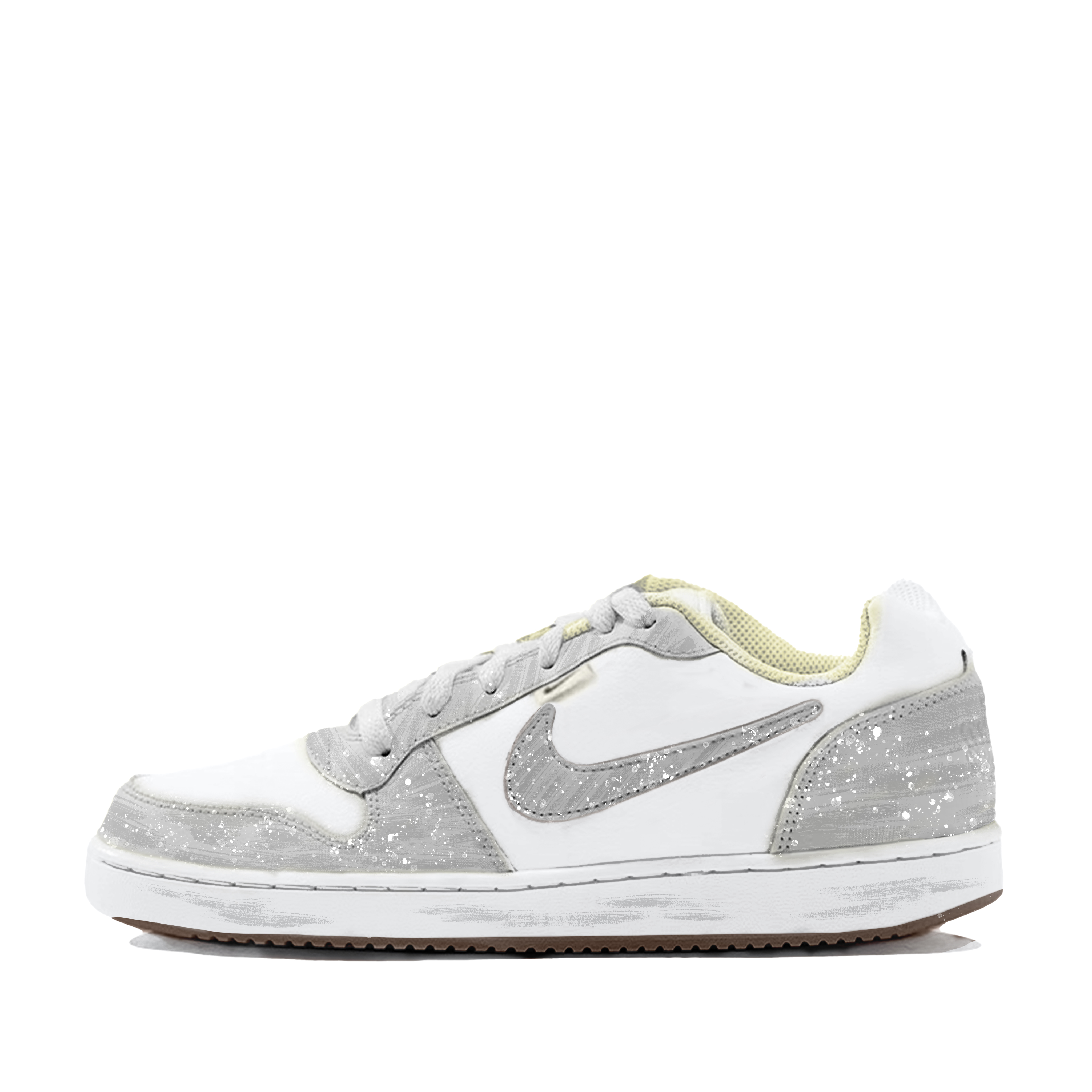 Nike EBERNON Yunye Cushioning Low top Skateboard Shoes Men's Gray White
