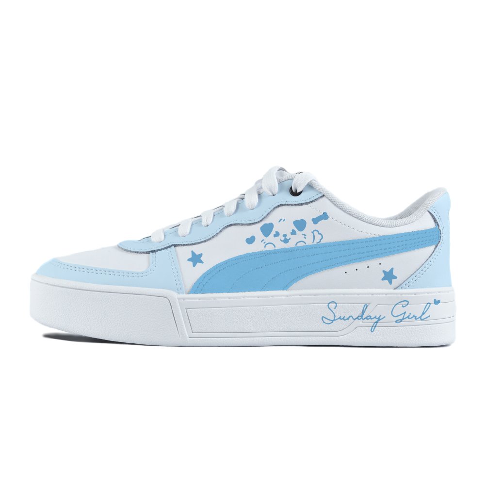 PUMA Skye Abrasion Resistant Balance Low Top Skateboard Shoes Women's Blue