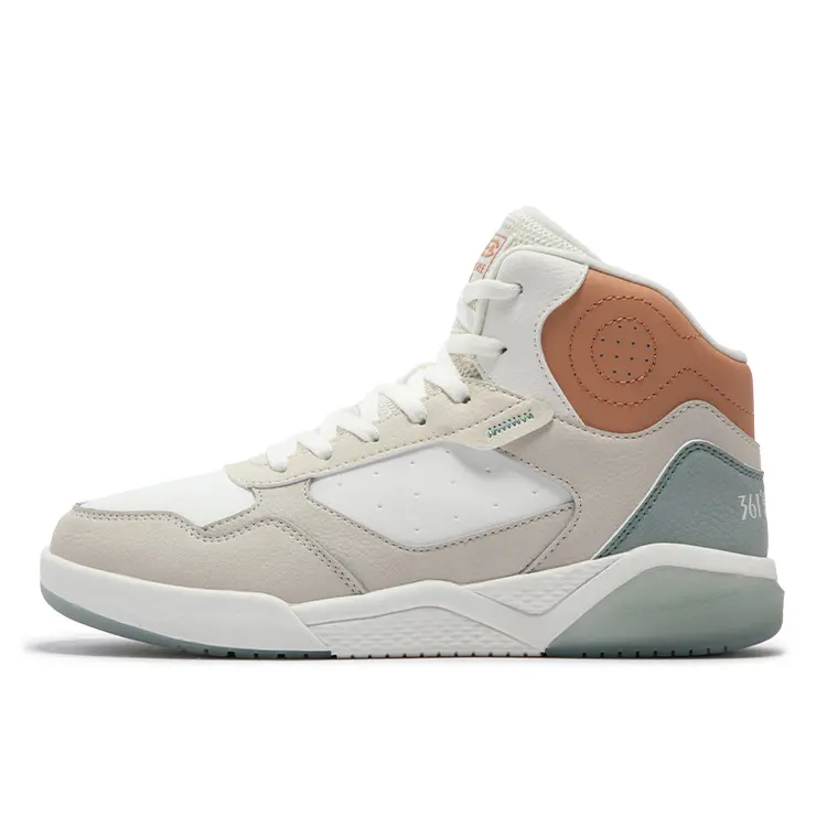 361° Winter Syndrome Anti-Slip And Wear-Resistant Warm High-Top Casual Shoes Women's White Green