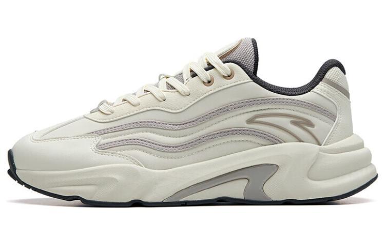 Anta Cushioned Slip-Resistant Low-Top Sports Casual Shoes Men's White Gray