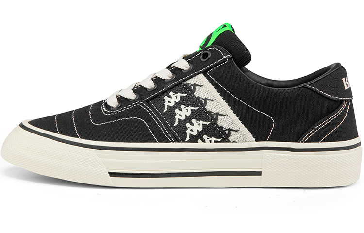 Kappa Anti-Slip Wear-Resistant Low-Top Skateboard Shoes Unisex Black