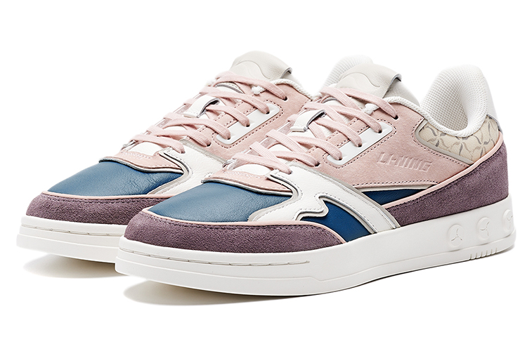 LI NING 1990 Classic Collection Low Top Skateboard Shoes Women's Eggplant Skin Purple