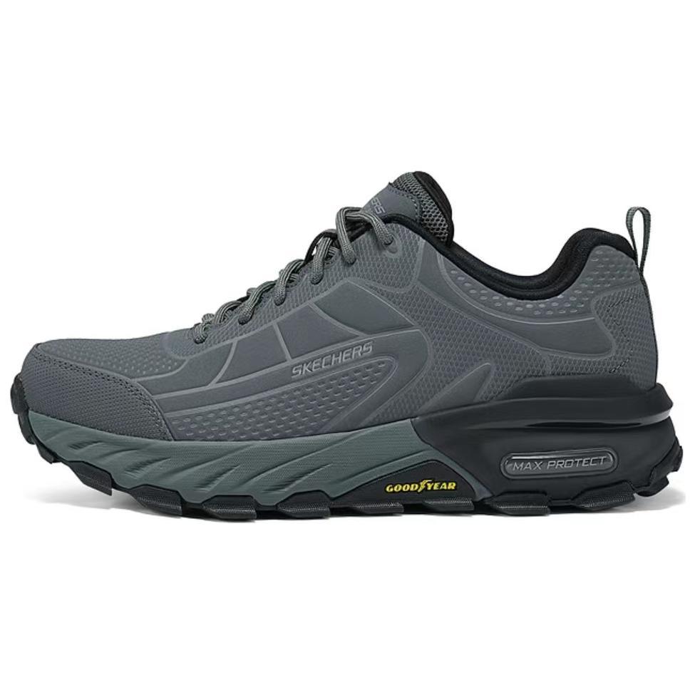 Skechers OUTDOOR MENS Slip-Resistant Breathable Low-Top Outdoor Shoes Men's Charcoal Gray