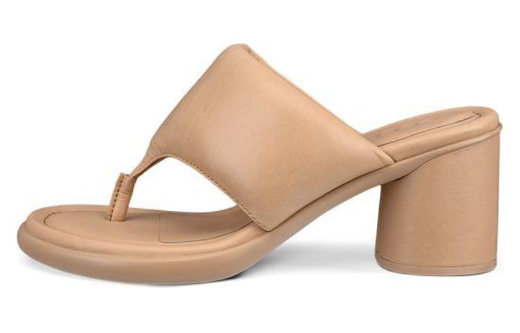 Ecco Flip Flops Women's Beige Brown