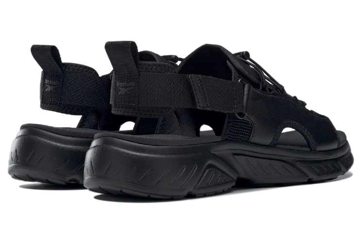 Reebok Hyperium Slides Athleisure Casual Sports Sandals Unisex Black