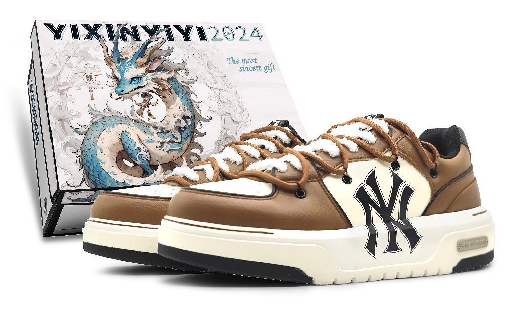 MLB Chunky Liner Low-Top Skateboard Shoes Unisex Brown