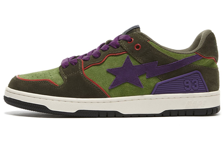 A BATHING APE Bape Sta Sk8 'Green Dark Purple'