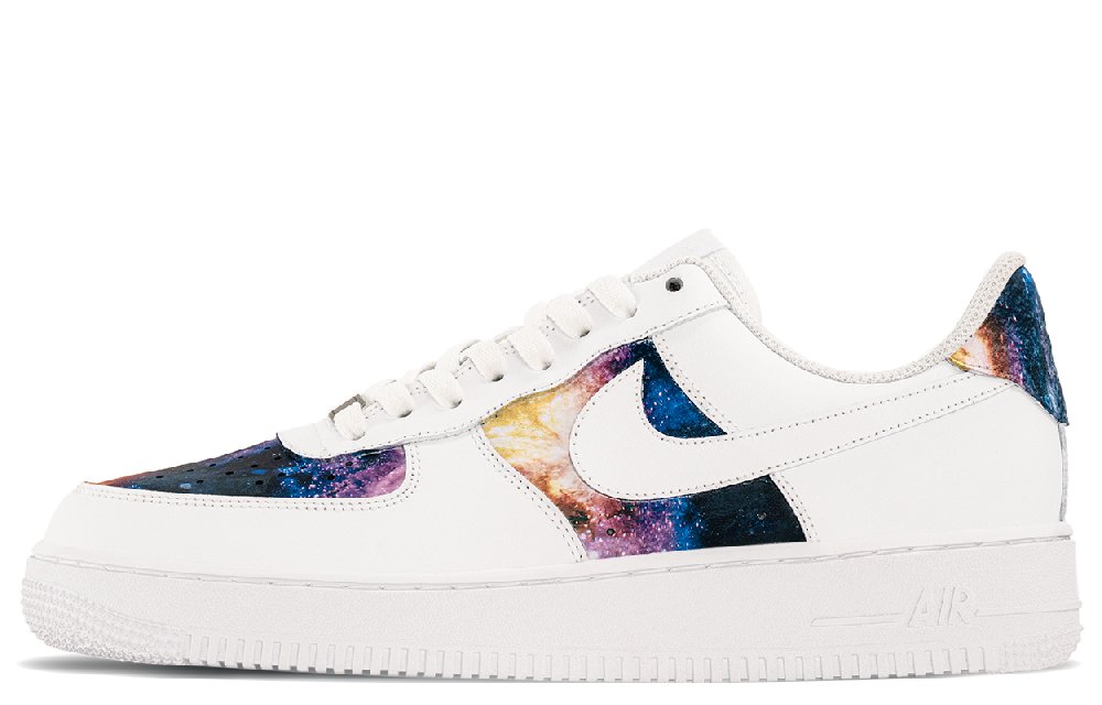 Nike Air Force 1 Abrasion Resistant Low Top Skateboard Shoes Men's Black White