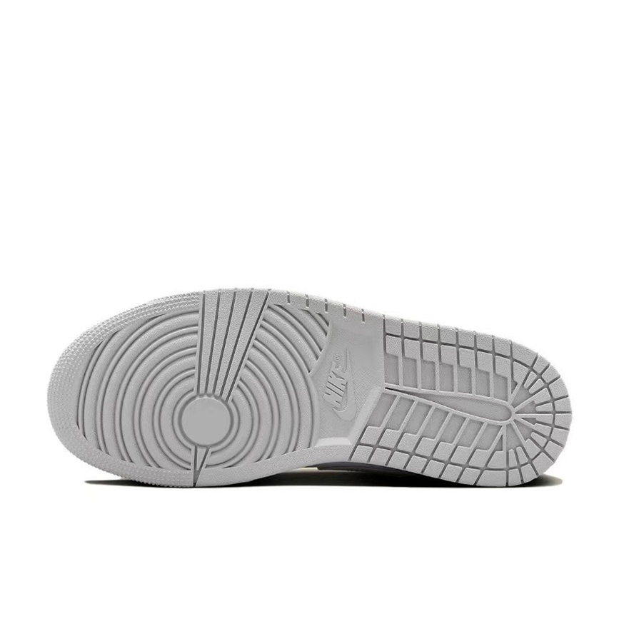 Jordan Air Jordan 1 Anti-Slip And Wear-Resistant Coverage Low-Top Vintage Basketball Shoes Women's Gray White купить в интернет-магазине Yoocart с быстрой доставкой по России.