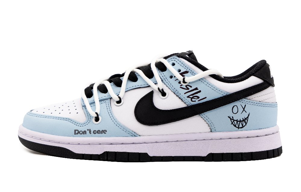 Nike Dunk Low Low-Top Skateboard Shoes Men's Blue White