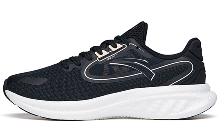 Anta Martian Foam Running Collection Wear-Resistant Slip-Resistant Low-Top Running Shoes Women's Black