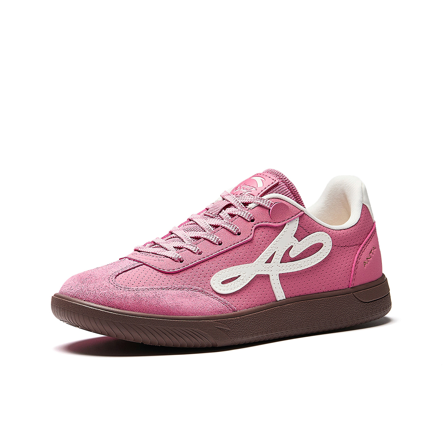 Anta Man Dance Abrasion Resistant Slip Resistant Low top Casual Shoes Women's Pink White
