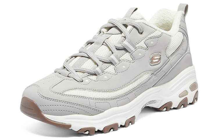 Skechers D'lites looking Glass Marathon Running Shoes 'Grey White Brown' Women's купить в интернет-магазине Yoocart с быстрой доставкой по России.