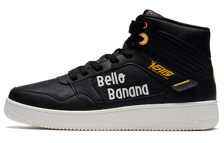MINIONS x 361° Minions Collaboration High Top Skateboard Shoes Men's Black