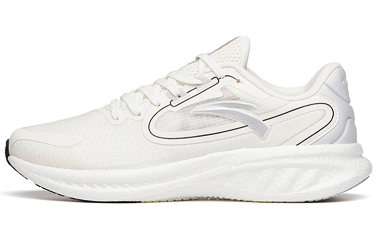 Anta Martian Foam Anti-Slip Wear-Resistant Low-Top Running Shoes Men's Ivory White