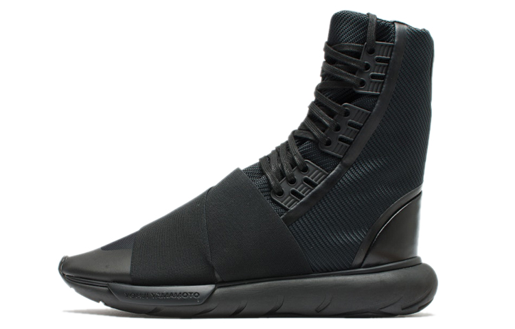 Y-3 Qasa Boot High-Top Stylish Skateboarding Shoes Unisex Black