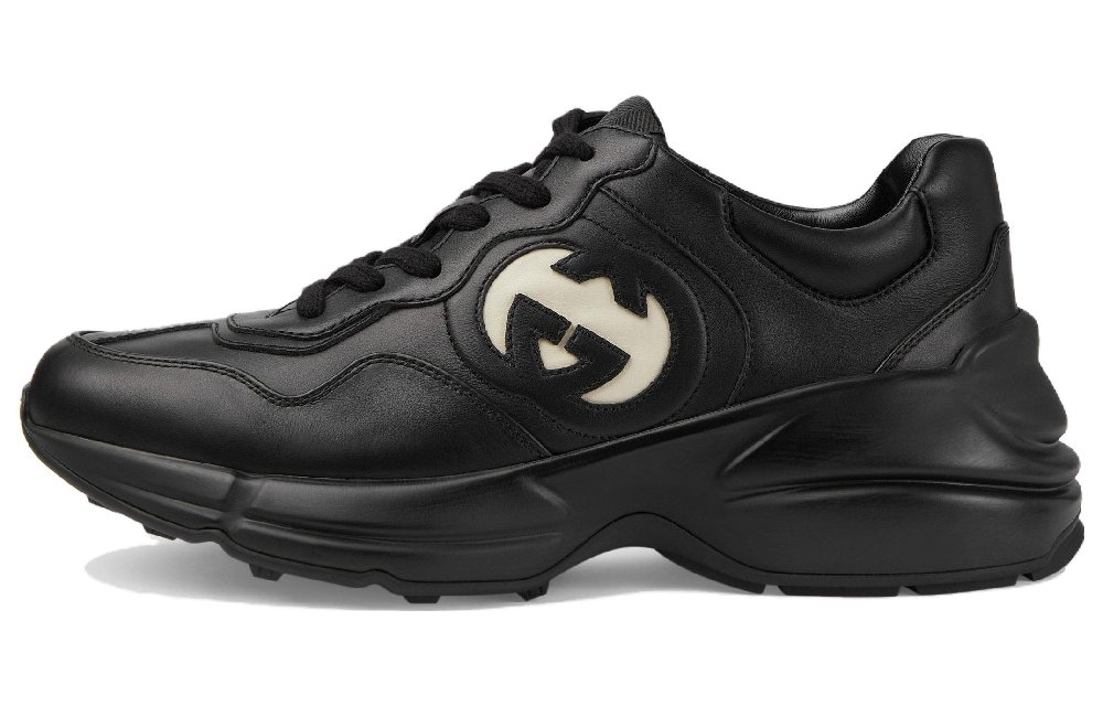 GUCCI Women's Rhyton Sneaker 'Black Ivory' Women's