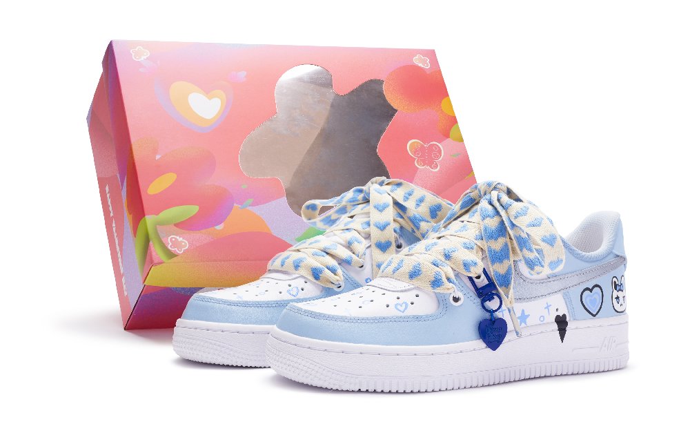 Nike Air Force 1 Skateboard Shoes Women's Blue White