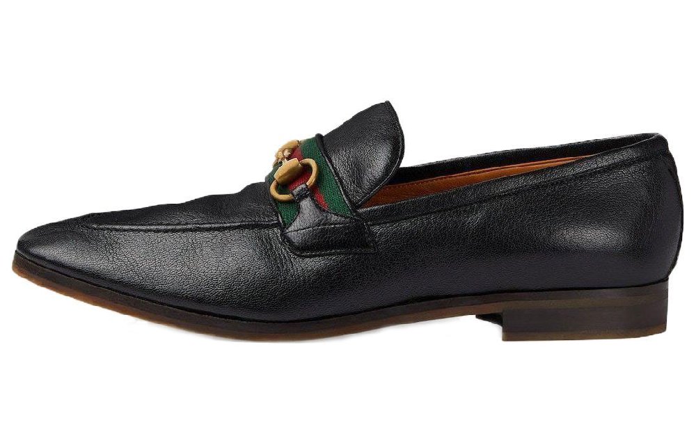 GUCCI Horsebit-detail Leather Loafers