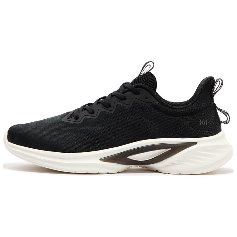 361° Cushioning Low-Top Running Shoes Men's Black White