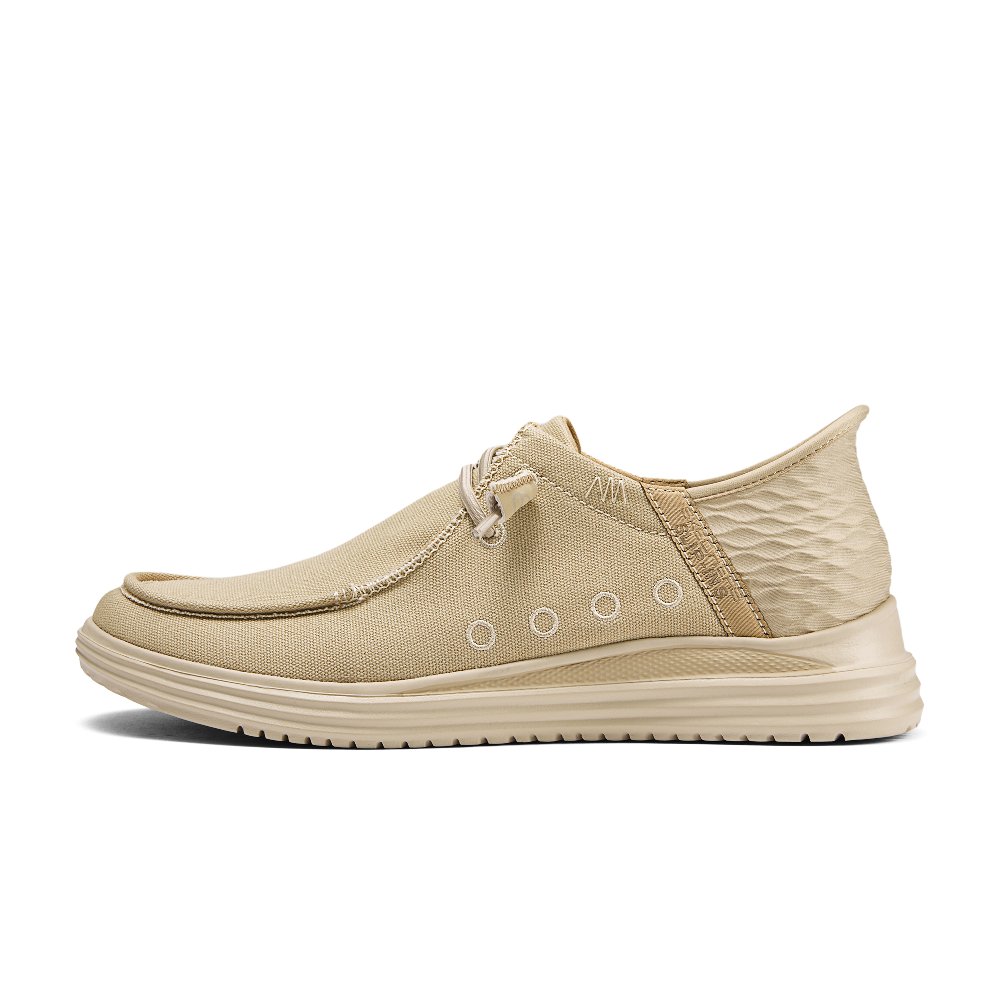 Skechers Hands Free Slip-Ins Anti-Slip Wear-Resistant Low-Top Casual Shoes Men's Tan