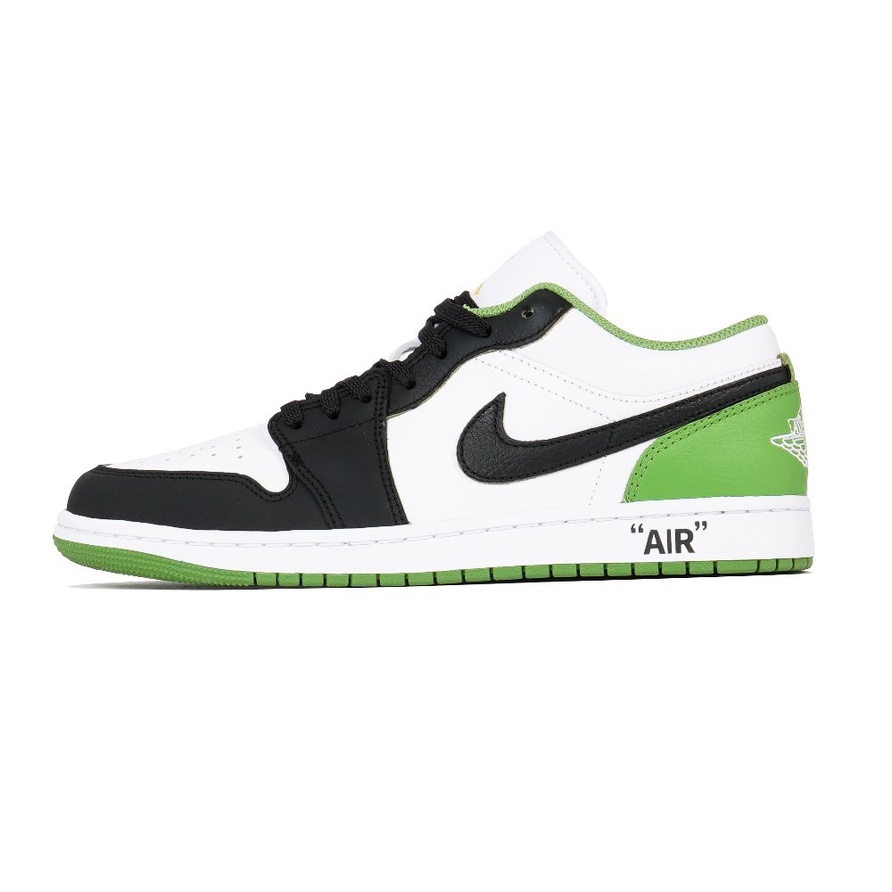 JORDAN Air JORDAN 1 Vintage Basketball Shoes Men Low Top White/Green/Black