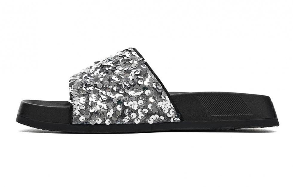 EBLAN Slide Slippers Women's Silver
