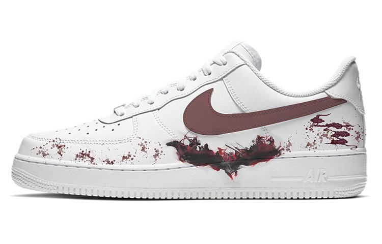 Nike Air Force 1 Low-Top Skateboard Shoes Men's Pure White