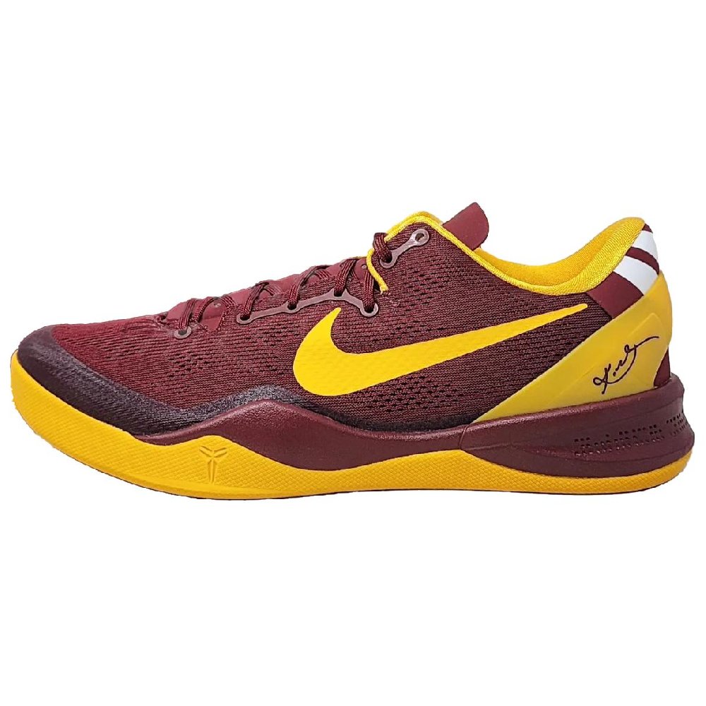 Nike Kobe 8 Protro PE 'USC' Cushioning, Wear Resistant Low Top Basketball Shoes Men's Red Yellow